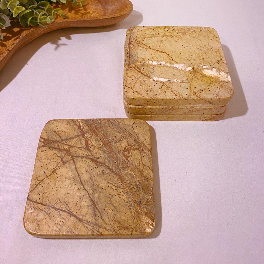 Marble stone coasters
